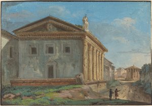 Tempio della Fortuna Virile met de Tempio di Vesta in de Verte