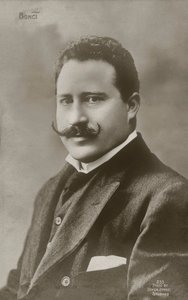 Alessandro Bonci, Italiaanse operazanger (z/w foto) door Italian Photographer
