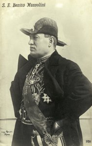 Benito Mussolini door Italian Photographer