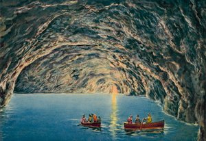 Capri: Grotta Azzurra (ingekleurde foto) door Italian Photographer