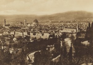 Florence: Panorama van Florence gezien vanaf S Miniato al Monte