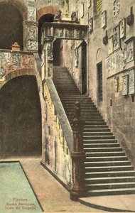 Florence, Italië, Bargello, Trap door Italian Photographer