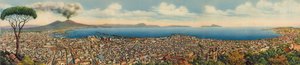Napels / Napoli: Panorama Generale (gekleurde foto) door Italian Photographer