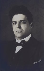 Pietro Mascagni, Italiaanse componist van de opera Cavalleria Rusticana door Italian Photographer