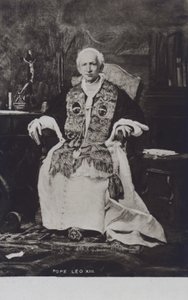 Paus Leo XIII (z/w foto)