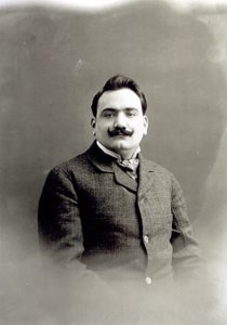 Portret van Enrico Caruso, ca. 1900 door Italian Photographer