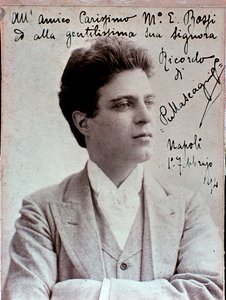 Portret van Pietro Mascagni (1863-1945) Italiaanse componist