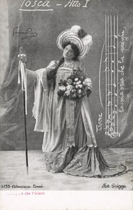 Scène uit Tosca (zw/w foto) door Italian Photographer