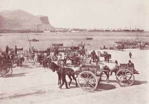 Sicilië: Op de kade in Palermo (z/w foto) door Italian Photographer