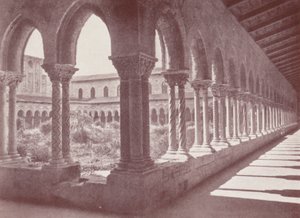 Sicilië: Het klooster, Monreale (zwart-wit foto) door Italian Photographer
