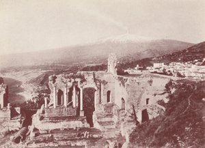 Sicilië: Het Griekse theater, Taormina (z/w foto) door Italian Photographer