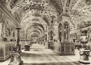 De Vaticaanse Bibliotheek, Eerste Hal door Italian Photographer