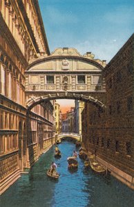 Venetië/Venetië: Brug der Zuchten (gekleurde foto) door Italian Photographer