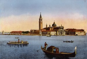 Venezia / Venetië: Isola S Giorgio (ingekleurde foto) door Italian Photographer