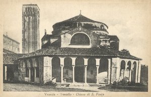 Venetië, Torcello, Kerk van S. Fosca door Italian Photographer