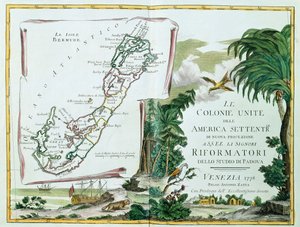 Een kaart van Bermuda, 1775-85 door Italian School