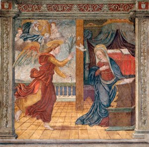 Anonieme fresco uit het einde van de 15e eeuw door Italian School