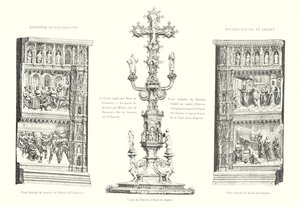 Doopkapel van San Giovanni, altaarstuk in zilver (gravure)