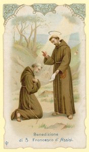 Zegen van St. Franciscus van Assisi