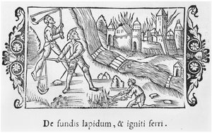 Inname van een stad door vuur, illustratie uit Historia de Gentibus Septentrionalibus door Olaus Magnus (1490-1558), uitgegeven in Rome, 1555 door Italian School