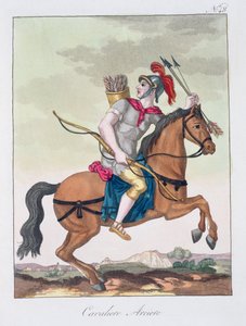 Cavalerieboogschutter, uit LAntica Roma, 1825 door Italian School