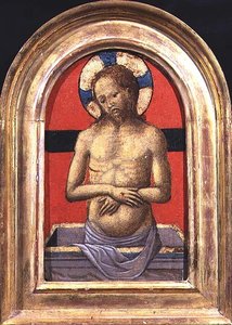 Christus, midden van een drieluik (paneel)
