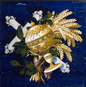 Compositie (marqueterie van ingelegd marmer) door Italian School