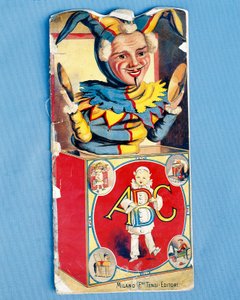 Omslag van ABC-alfabetboek, geïllustreerd kinderboek, uitgegeven door Gebroeders Tensi, Milaan, Italië, 20e eeuw
