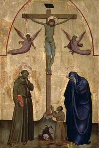Kruisiging met St. Franciscus van Assisi en een schenker