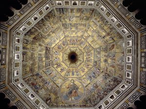 Koepel van het Baptisterium van San Giovanni door Italian School