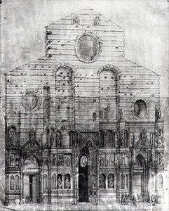 Ontwerp van de gevel van Santa Maria del Fiore of de Duomo, Florence