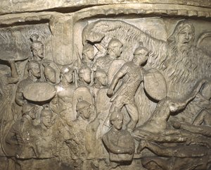 Detail (afgietsel van de Zuil van Marcus Aurelius, Wonder van de Regen)