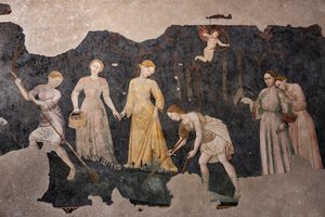 Detail van de fresco