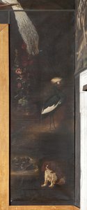 Hond en grijze gekroonde kraanvogel, Mythe van Orpheus