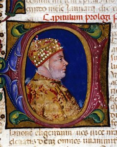 Doge Antonio Venier, verlicht portret van 1382