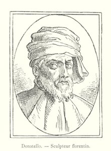 Donatello, Florentijnse Beeldhouwer (gravure)