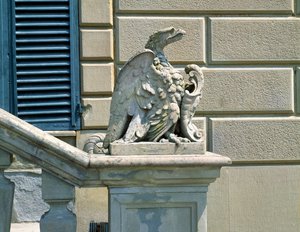 Adelaar en wapen, Villa di Celle door Italian School