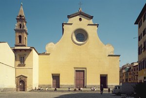 Gevel van Santo Spirito door Italian School