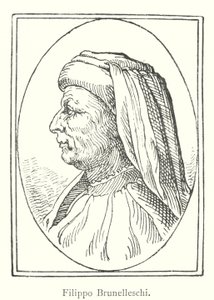 Filippo Brunelleschi (gravure) door Italian School