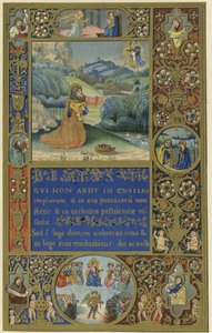 Eerste pagina van een psalter door Sinibaldo van Perugia door Italian School