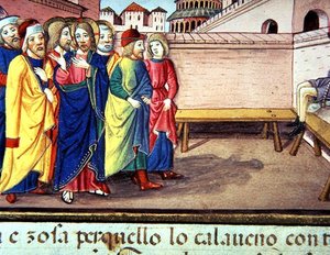 Fol.51v Christus betreedt Cafarnao