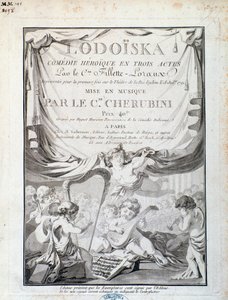 Frontispice van Lodoiska, opera door Luigi Cherubini