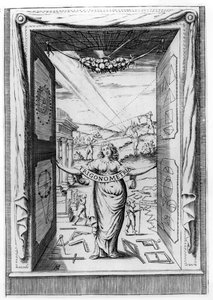 Frontispice voor Trigonometria door Bonaventura Cavalieri, 1643 door Italian School