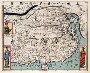 Geografische kaart van China uit 