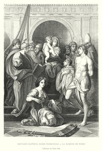 Giovanni Battista Rosso Fiorentino, La Madone de Rosso, collectie van het Pitti-paleis door Italian School