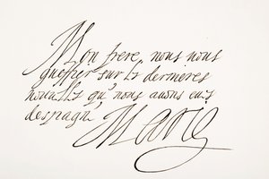 Handschrift en Handtekening van Marie de Medici door Italian School