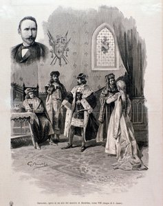 Illustratie van Pierre Gringoire, opera door Antonio Scontrino door Italian School