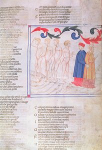 Geri del Bello in de Cirkel van de Vervalsers, uit De Goddelijke Komedie van Dante Alighieri