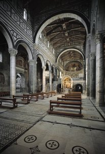 Interieur van de kerk door Italian School