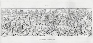 La Colonna Trajana, Zuil van Trajanus door Italian School